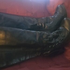 Madden Girl black knee high boots. Size 8